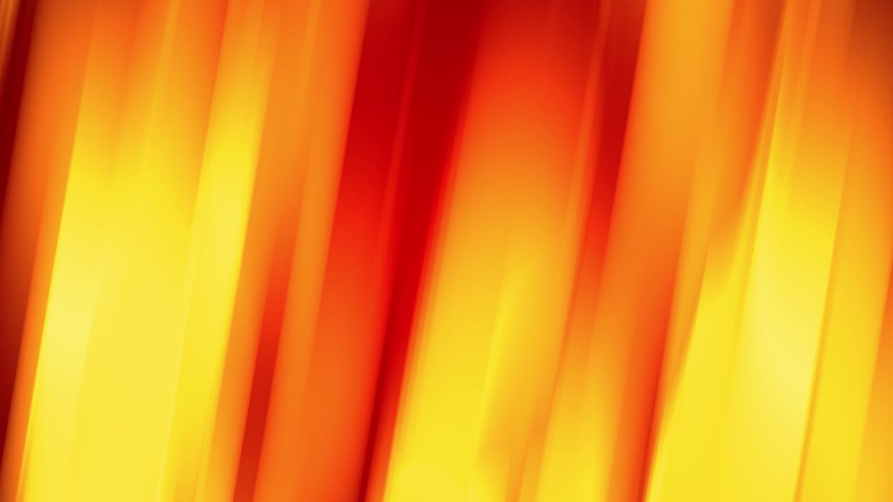 En rödgul gradient i en ljus eldfärg ändras långsamt och cykliskt. 4k mjuk sömlös loopad abstrakt animering. 3d-rendering av linjer. 5
