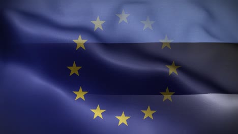 eu estonia flag loop background 4k