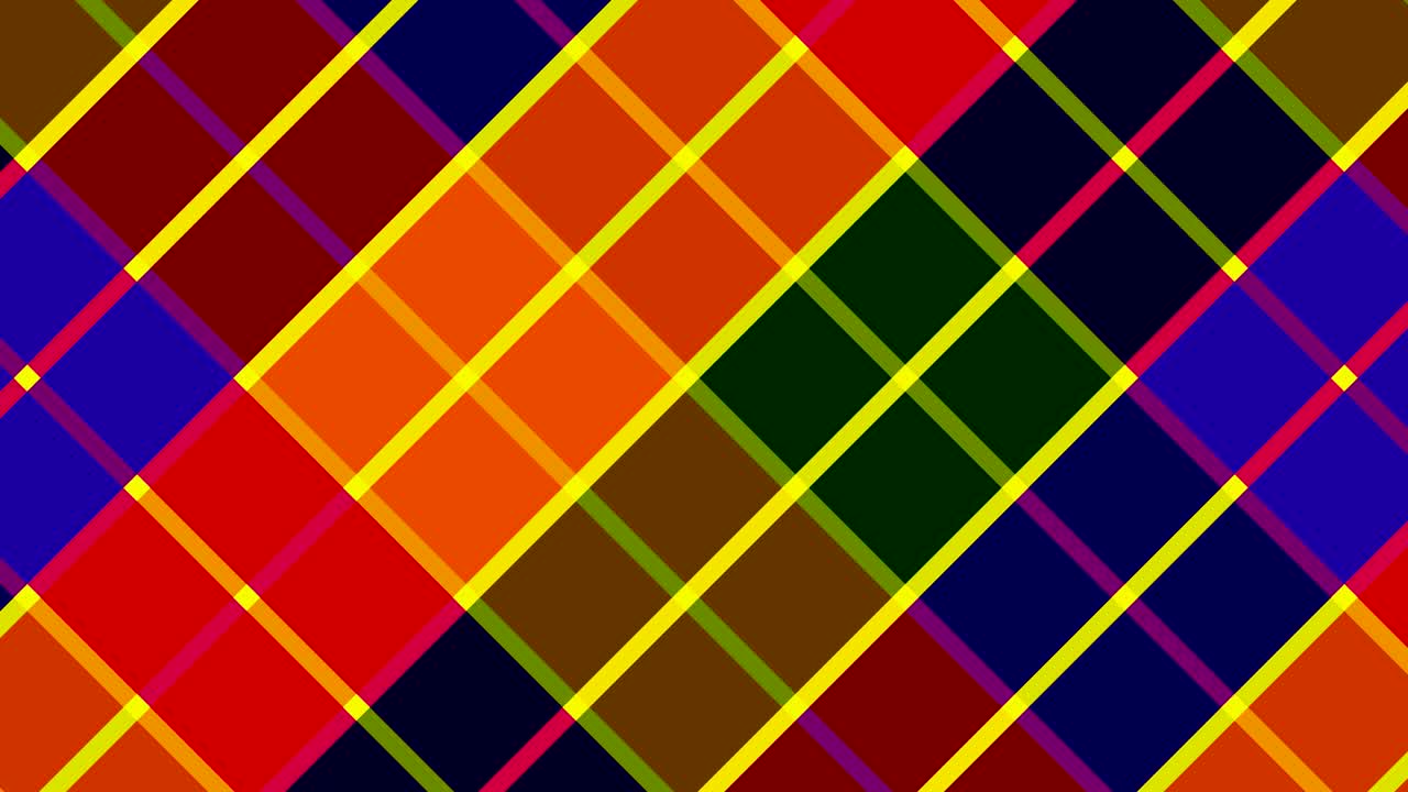 patrón gráfico de video 2d con rombos moviéndose hacia la parte inferior derecha.