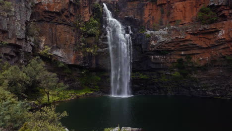 south africa waterfall drone aerial berlin falls lisbon sabie cinematic stunning peaceful waterfalls nelsprit johannesburg mbombela most scenic cinematic spring greenery lush peaceful slow jib upward