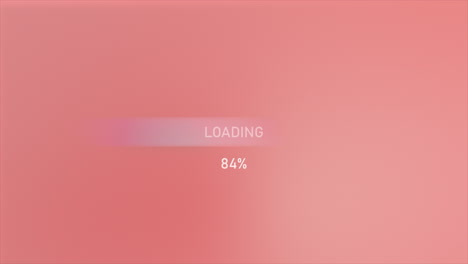 barra di progresso di caricamento in gradiente rosa