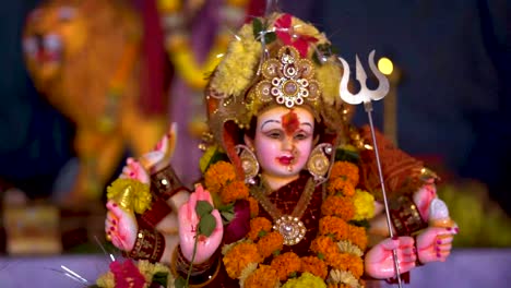 beautiful-decorated-sri-Durga-Mata-temple-in-navratri