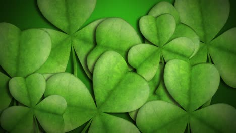 Animation-of-green-shamrocks-4k