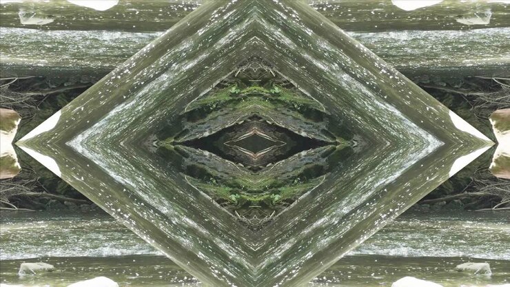 Greenery Kaleidoscope using forest imagery from Wissahickon Creek, Philadelphia, #8
