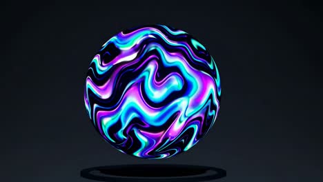 sphère lumineuse abstraite