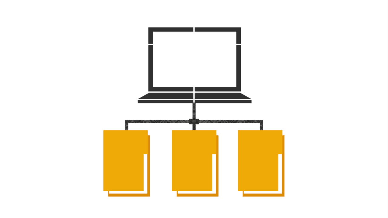 Laptop Connected to Network Folders