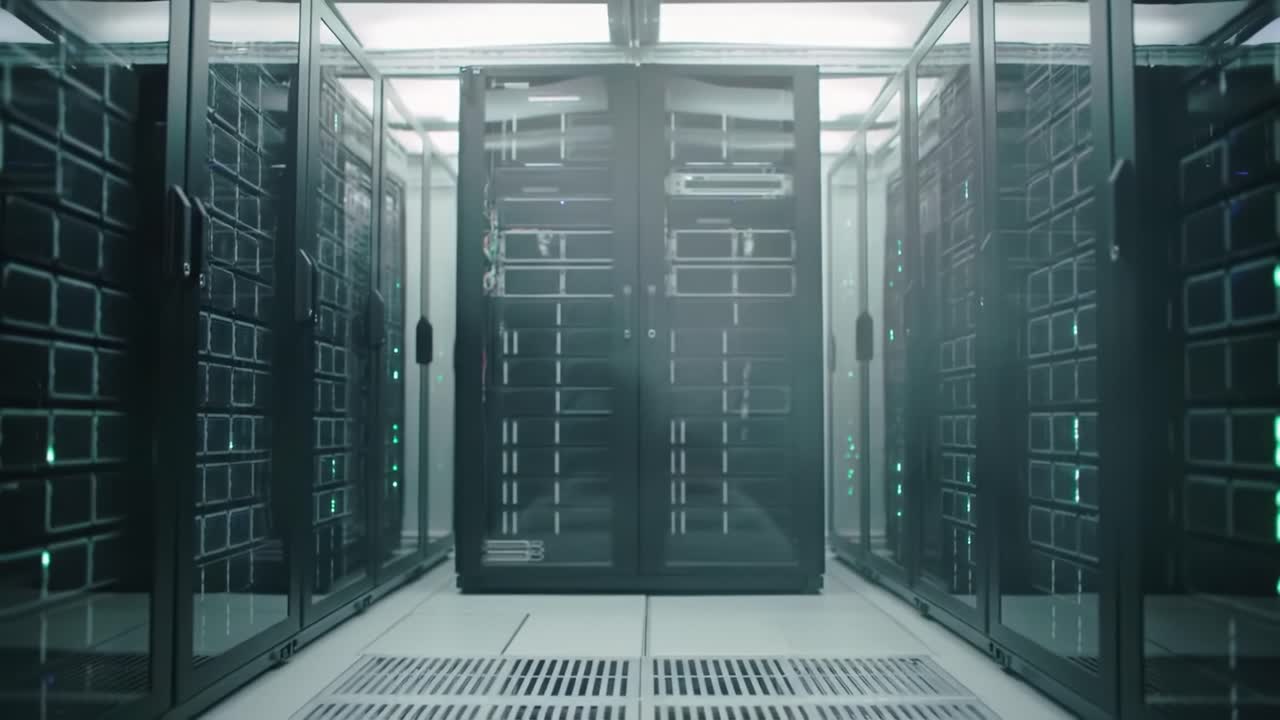 Modern Data Center Interior