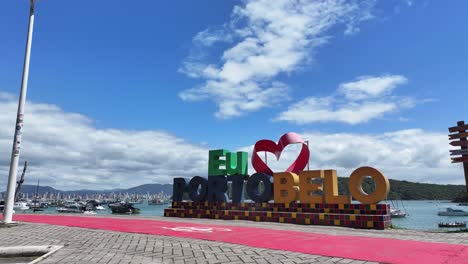 beautiful sunny day in porto belo, brazil