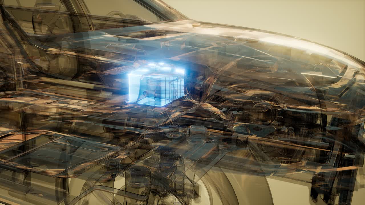 batería de coche visible en el coche