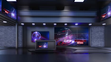 notizie dello studio televisivo virtuale 3d