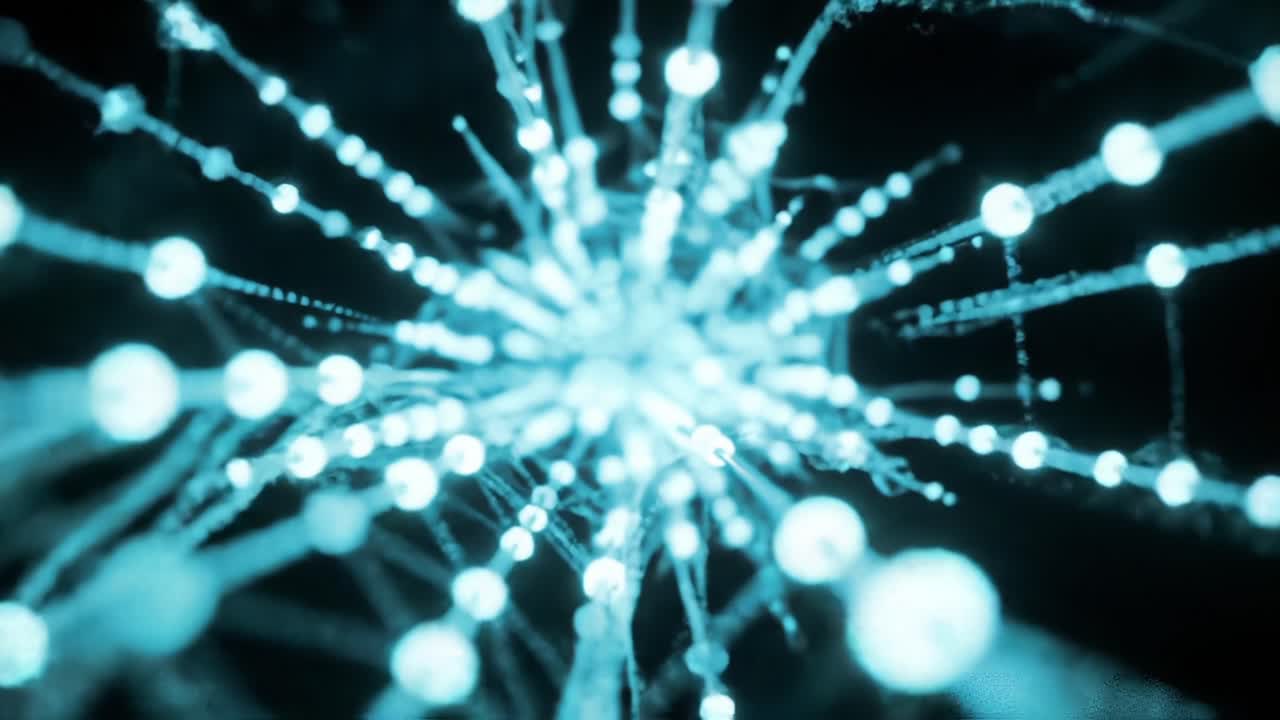 A Captivating Perspective on Illuminating Light Trails and Dynamic Patterns Created by Radiant Particles in a Dark Background