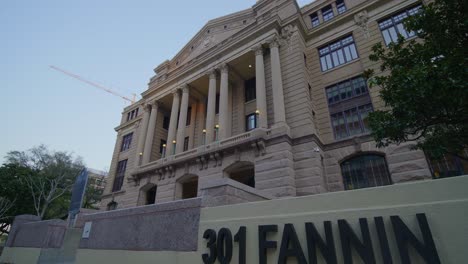 toma de establecimiento del histórico edificio del juzgado del condado de harris de 1910