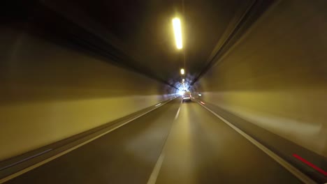 timelapse car driving on the autobahn