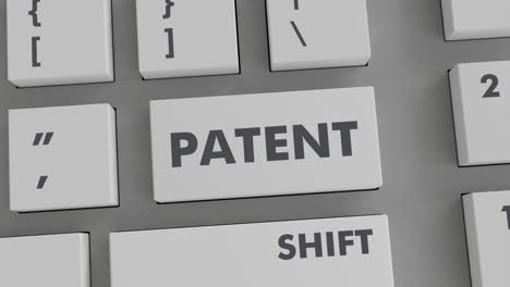 Botón-De-Patente-Presionando-En-El-Teclado