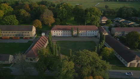 golden-hour-long-shadow-Paretz-castle-brandenburg