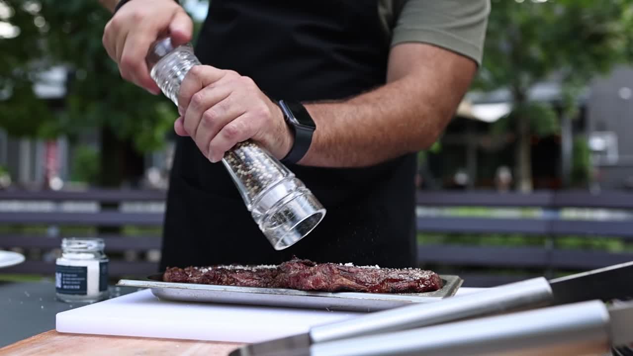 el filete de condimento del chef