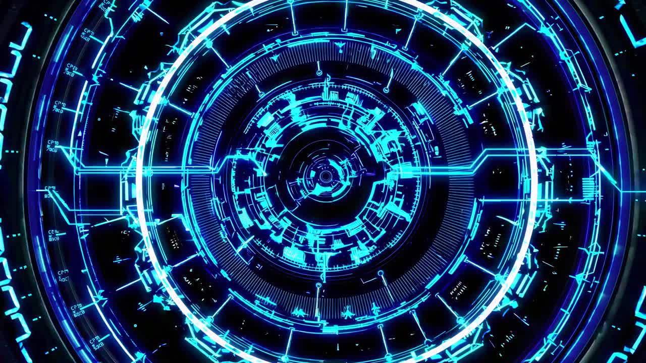 interfaz de tecnología futurista abstracta