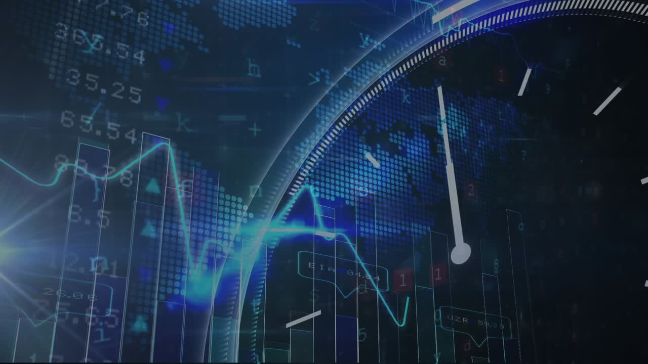 Animazione dell'elaborazione dati sull'orologio
