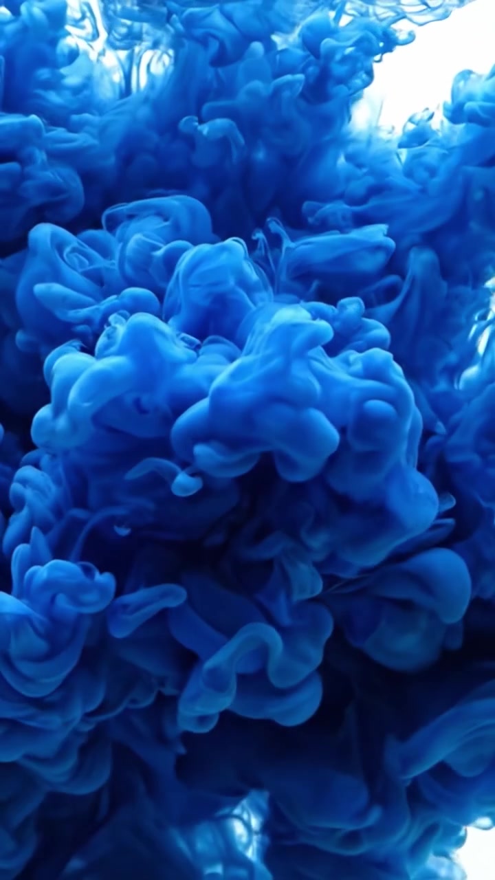 Una straordinaria trasformazione di colore: il viaggio da petali delicati a un vivido vortice di toni blu, catturato in due cornici intriganti.