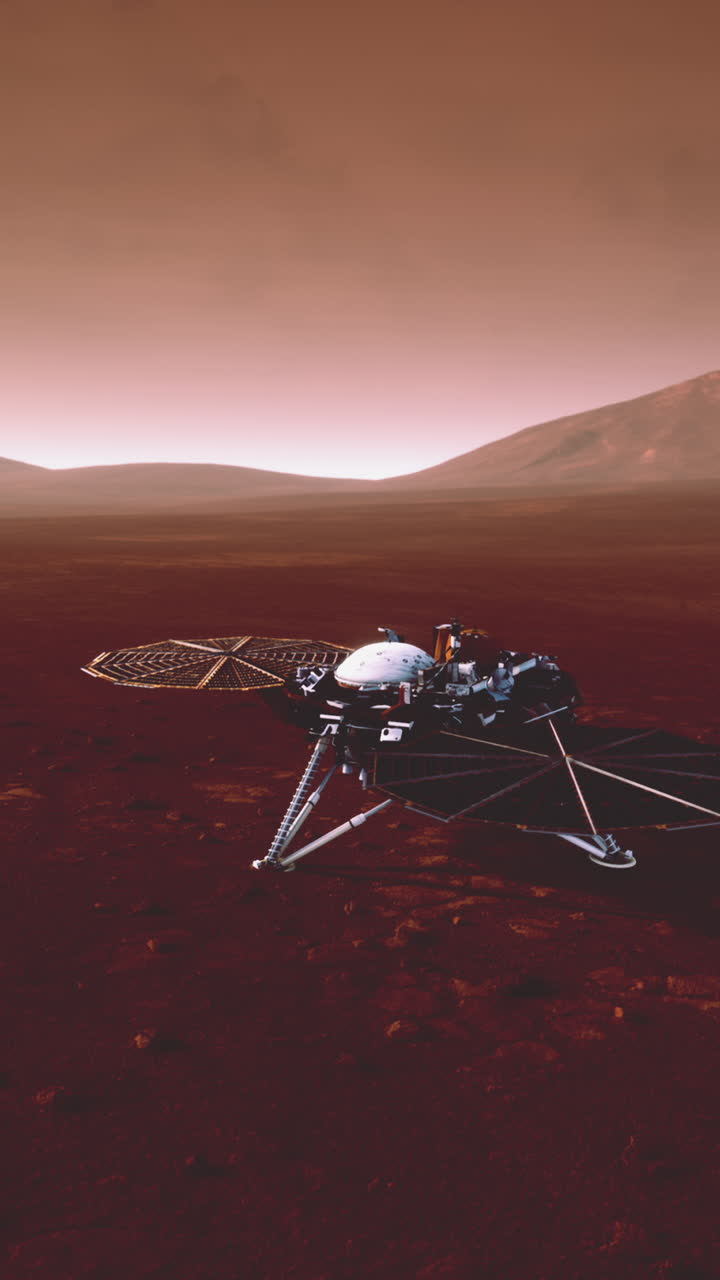 Mars Rover Landing on Red Planet