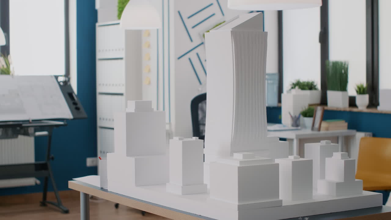 Architectural Model on Desk