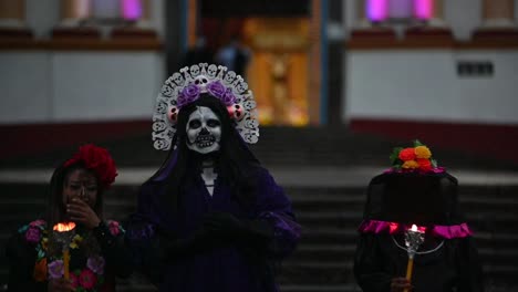 mexico day of death, catrina smiling