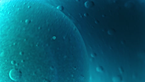 abstract blue bubbles in space