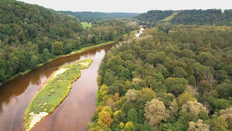 gauja, the most beautiful river in latvia