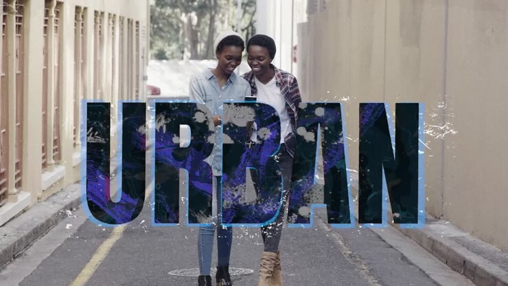 People on the beach and in the city