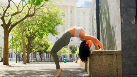 female dancer dancing in the city 4k