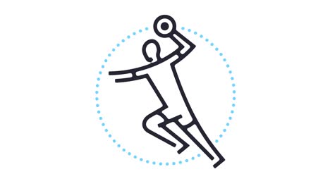 handball icon animation