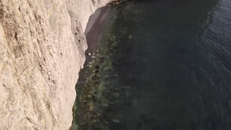 old harry rocks cliff geologic formation in dorset county