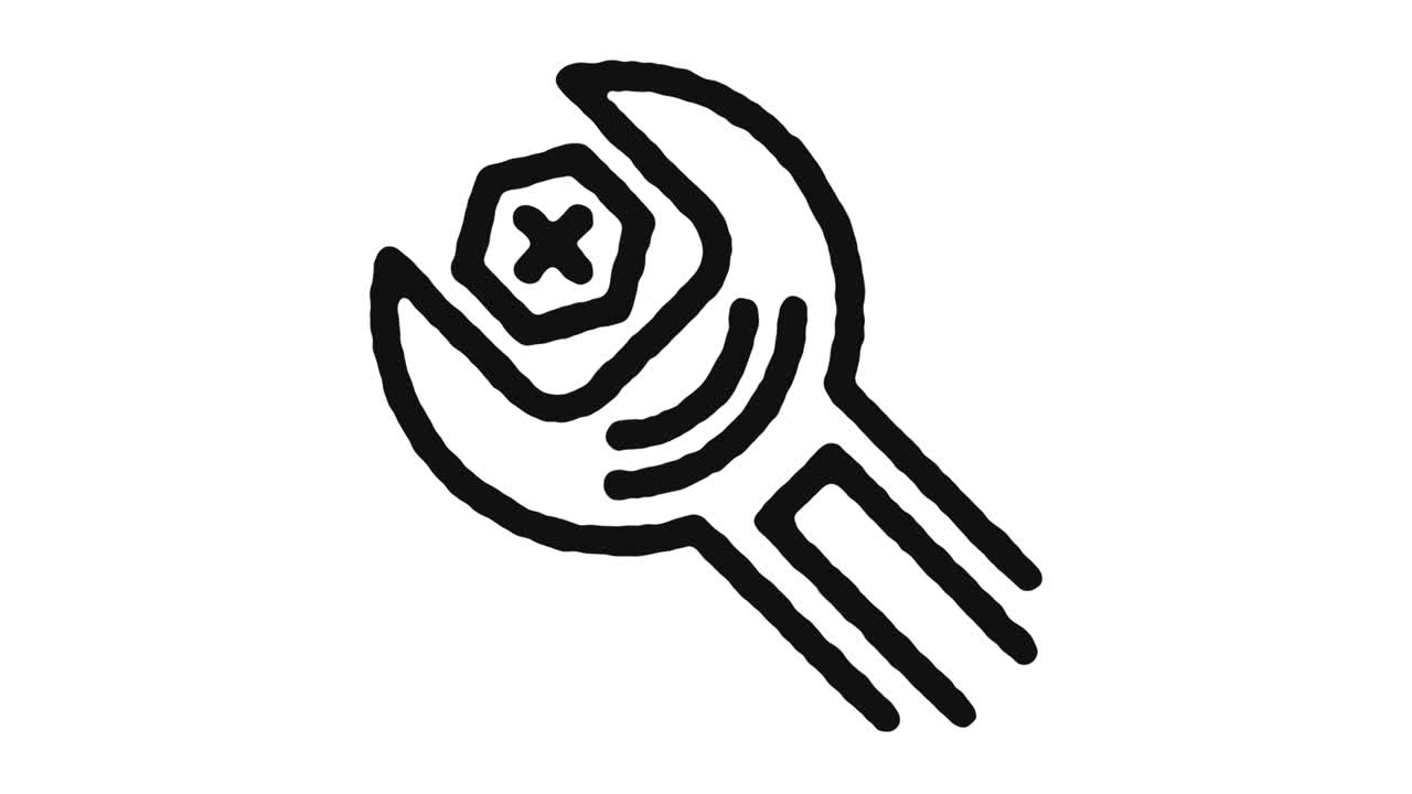 미세 조정 아이콘 애니메이션 영상 & 알파 채널