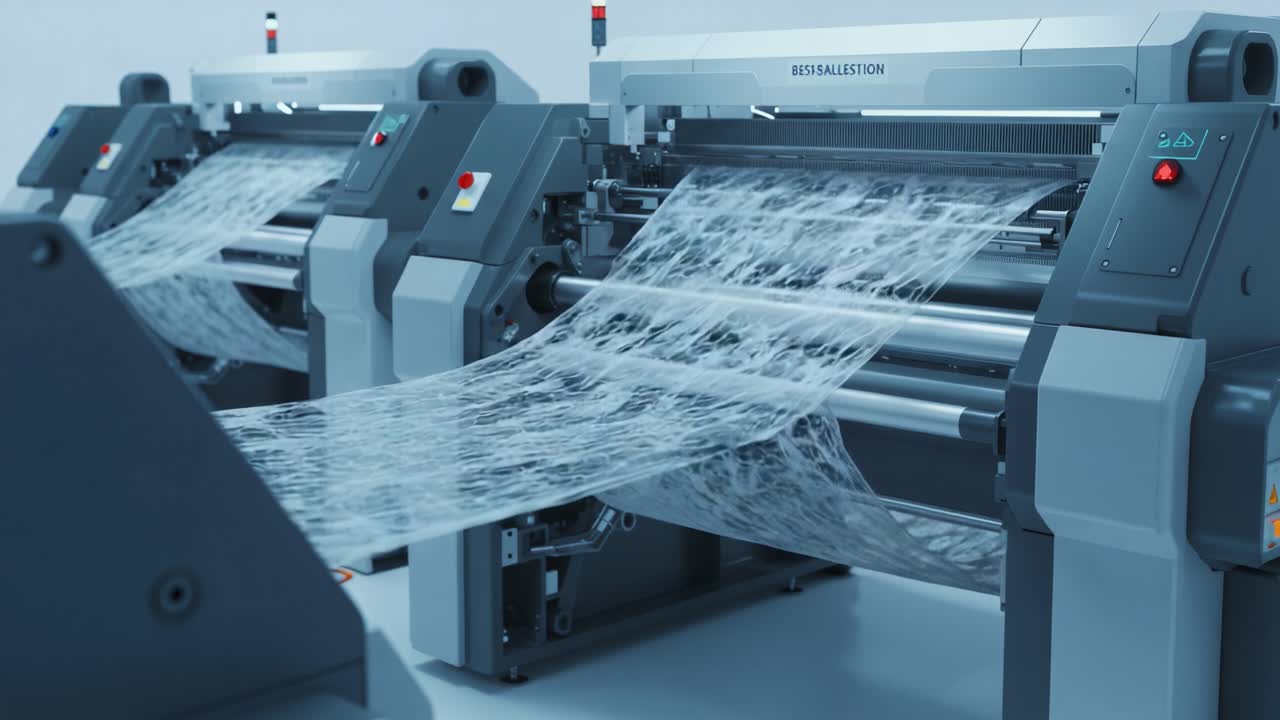 Advanced Textile Production Machinery: A Closer Look at Cutting-Edge Systems for Efficient Fabric Processing and Manufacturing as It Prepares for a New Batch