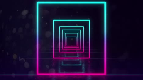 Neon-Geometric-Shapes-on-black-background-4k