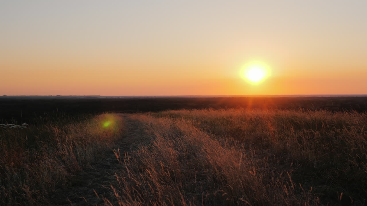familia activa trotando juntos al atardecer