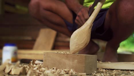 sharp wooden work manual hand tool closeup