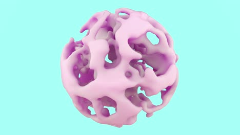 animación abstracta 3d de líquido metálico sin peso o plasma estructural. imágenes de glamour de moda futuristas perfectas para la publicidad de productos cosméticos o dispositivos tecnológicos.