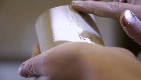 artista de la cerámica que da forma a la arcilla