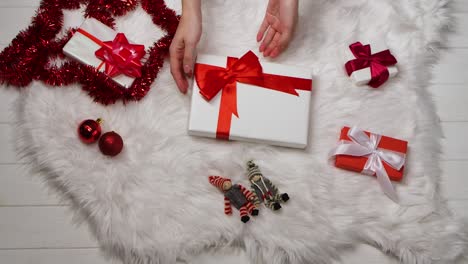 embalaje de regalos de navidad