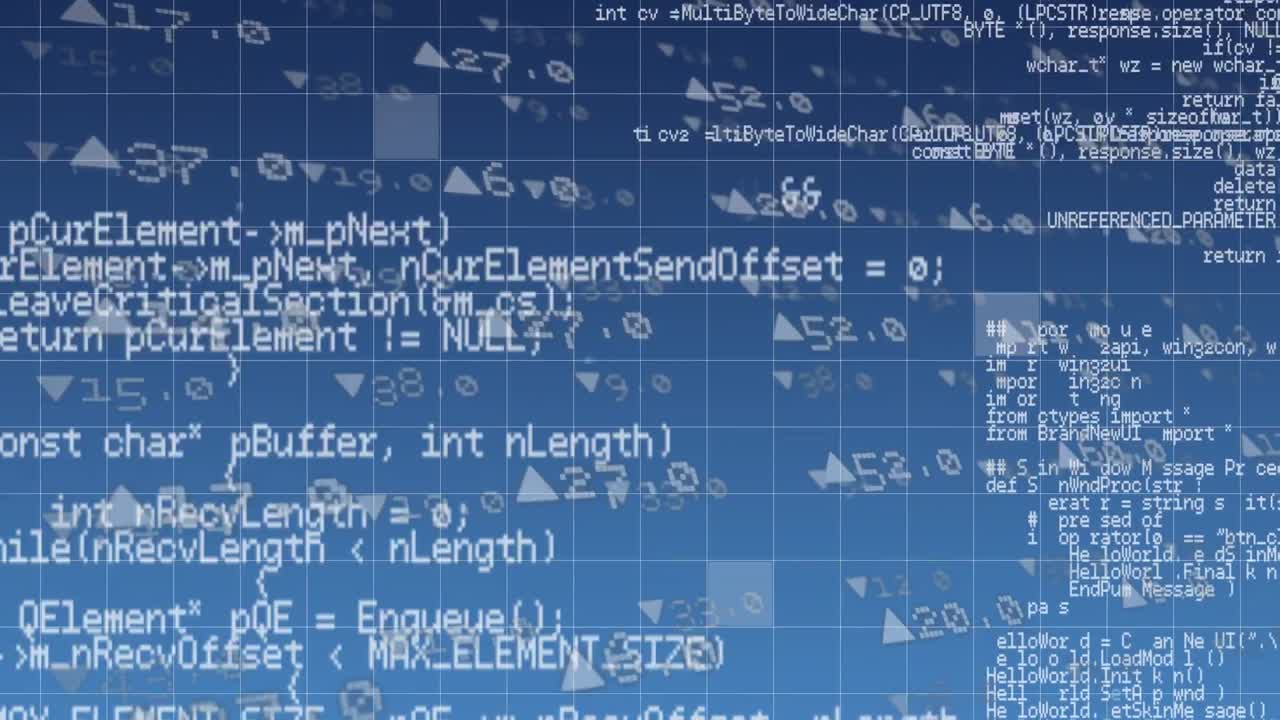 Stock market numbers with program codes