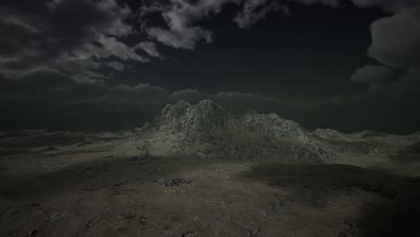 view from the mountain in a storm