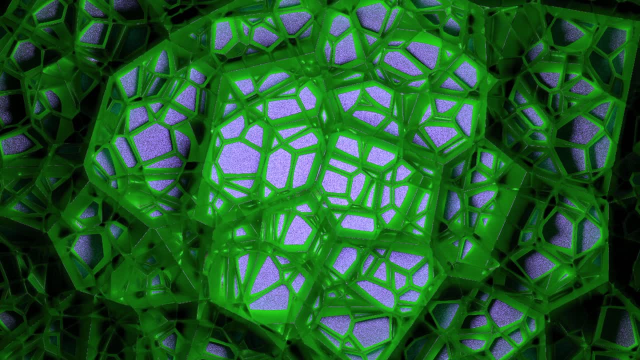 patrón geométrico abstracto en verde y púrpura