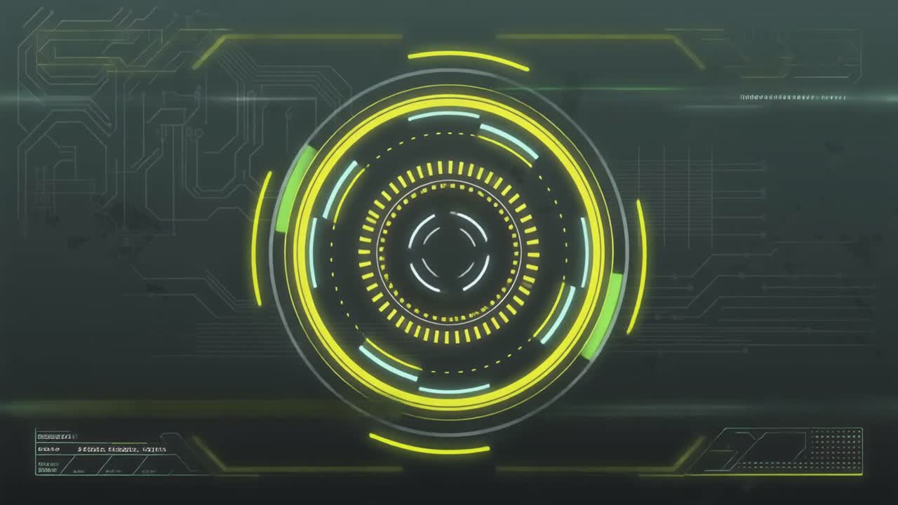 Animazione di Interfaccia Digitale HUD Futuristica
