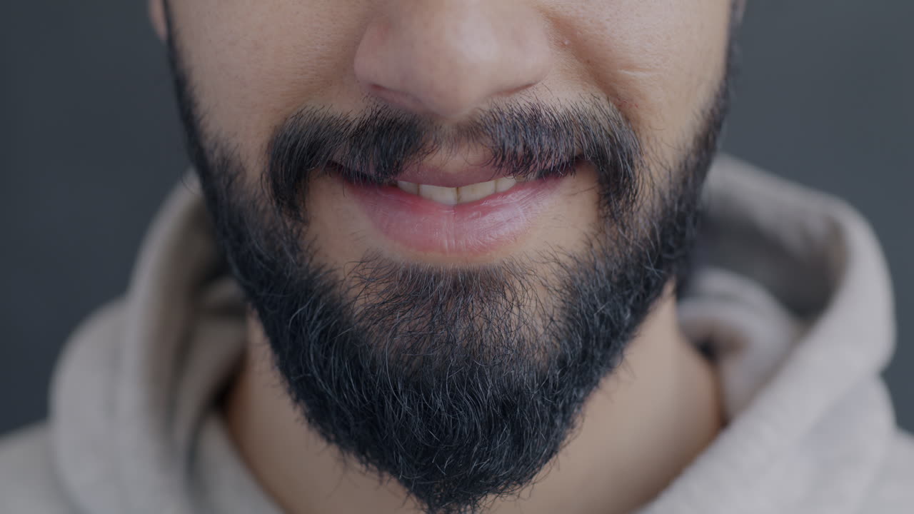 Close-up of a man with a beard