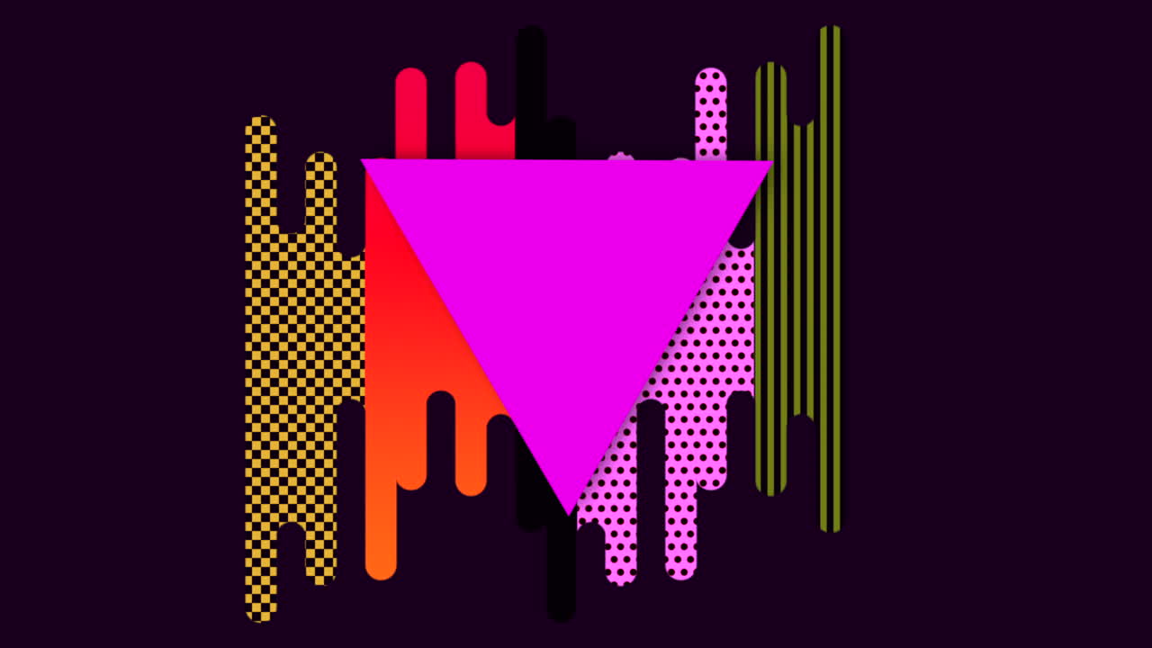 Motion abstract geometric shapes and colourful background 11