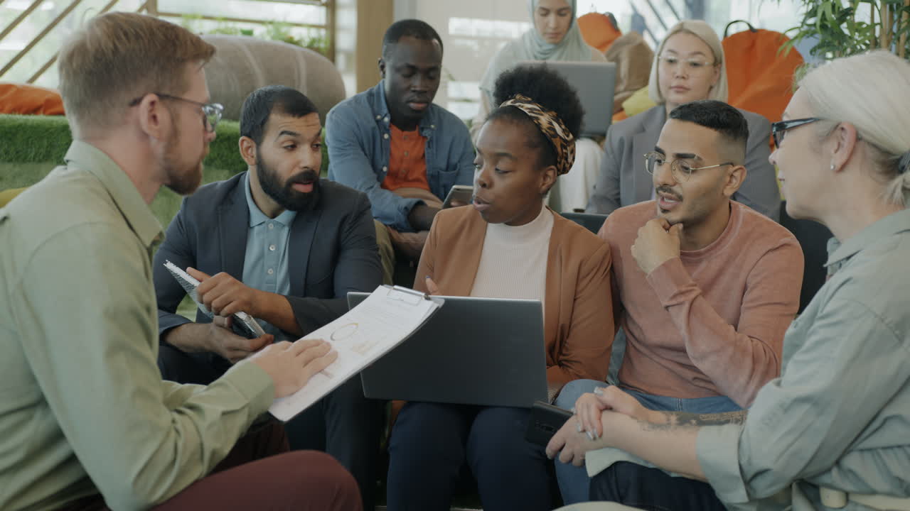 Diverse Group in a Collaborative Meeting