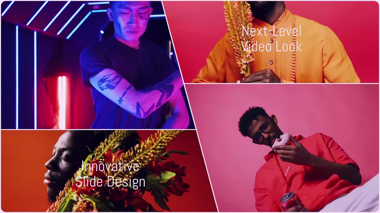 Energetický dynamický úvod s výrazným pohybem pro zahájení promo a sociálních videí