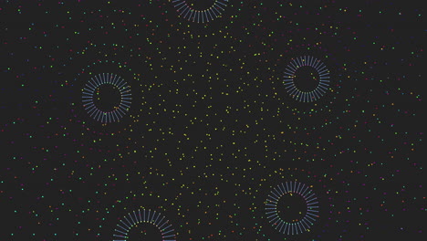 Neon-futuristic-circles-from-small-dots-and-lines-on-dark-space