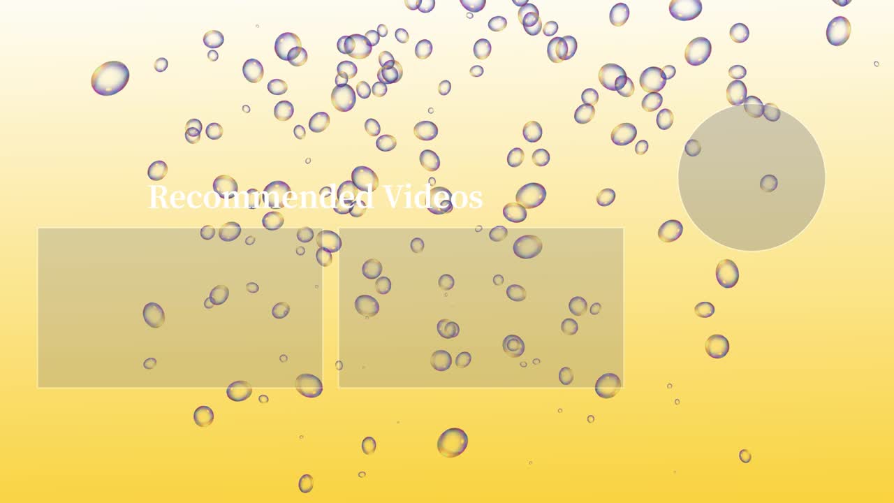 버블 시 엔드 카드 엔딩 스크린 모션 그래픽